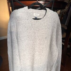 American Eagle Outfitters Speckled Gray Crewneck Sweater
